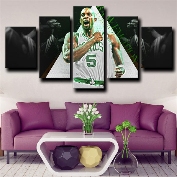 Boston Celtics Forward The Kid Kevin Garnett Canvas Wall Art