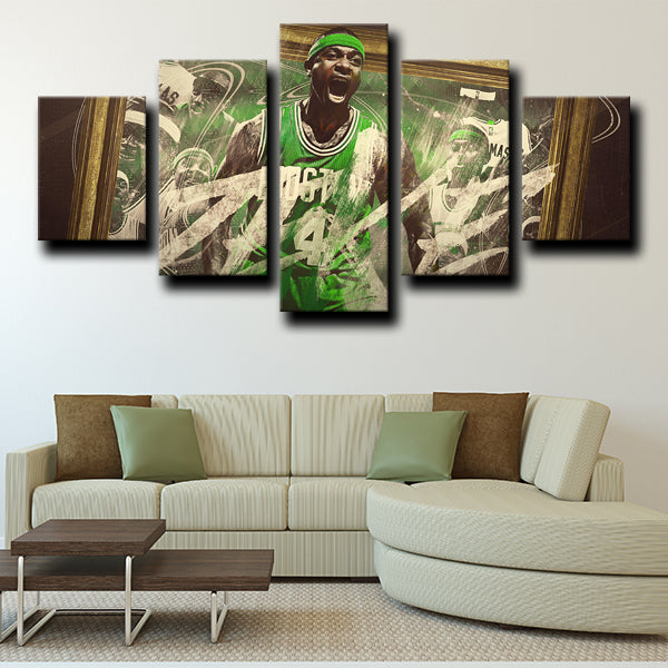 Boston Celtics Full Guard Bighead Isaiah Thomas Canvas Wall Art