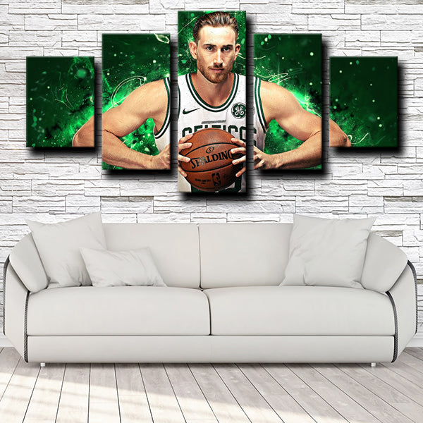 Boston Celtics Guard G-Time Gordon Hayward Canvas Wall Art