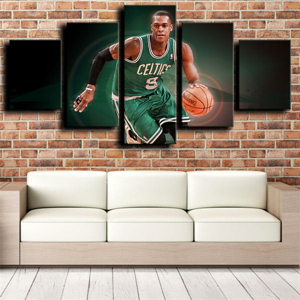 Boston Celtics Guard Mvp Rajon Rondo Canvas Wall Art