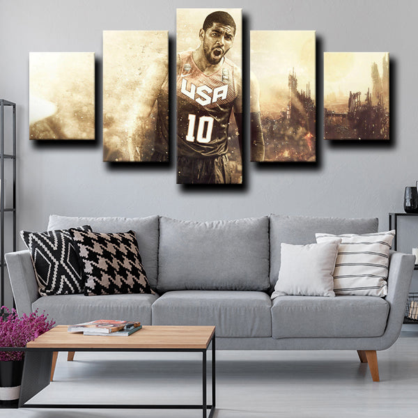 Boston Celtics Guard Uncle Drew Kyrie Irving Canvas Wall Art
