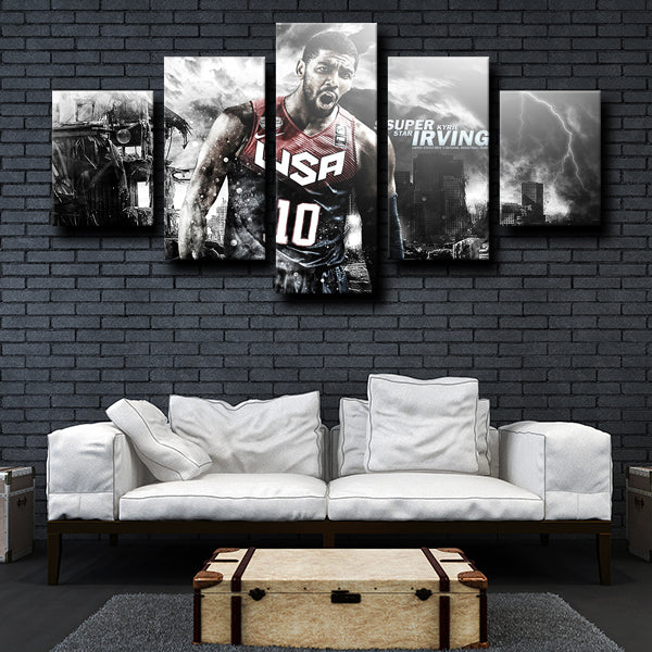 Boston Celtics Guard Ving Kyrie Andrew Irving Canvas Wall Art