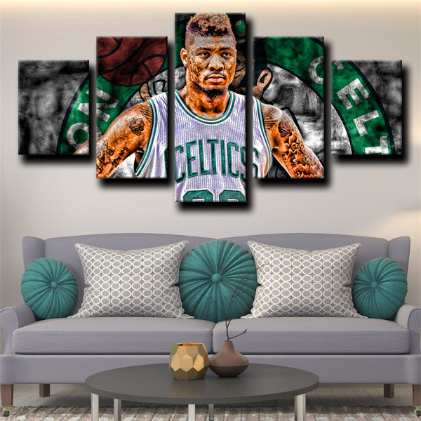 Boston Celtics Point Guard Mvp Marcus Smart Canvas Wall Art