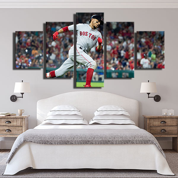 Boston Red Sox Right Fielder Mookie Mookie Betts Canvas Wall Art