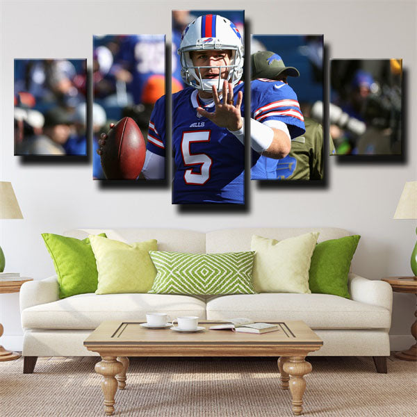 Buffalo Bills Quarterback Matt Barkley Canvas Wall Art
