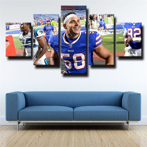 Buffalo Bills Linebacker Matt Milano Canvas Wall Art
