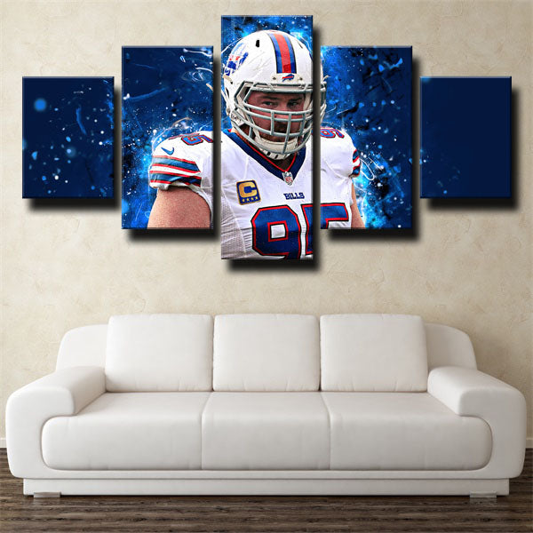 Buffalo Bills Defensive Tackle Dt Kyle Williams Canvas Wall Art