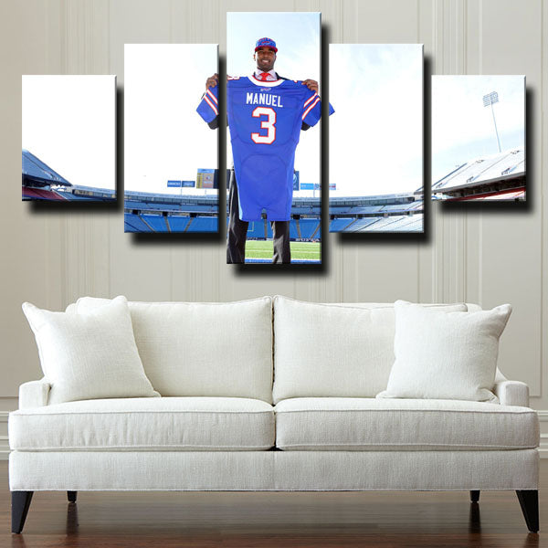 Buffalo Bills Quarterback J.P. Losman Ej Manuel Canvas Wall Art