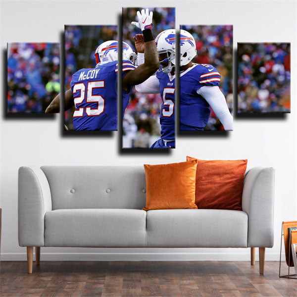 Buffalo Bills Team Members Emblem Canvas Wall Art
