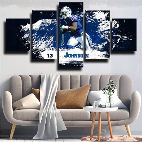 Buffalo Bills Wide Receiver Tyron Johnson Canvas Wall Art