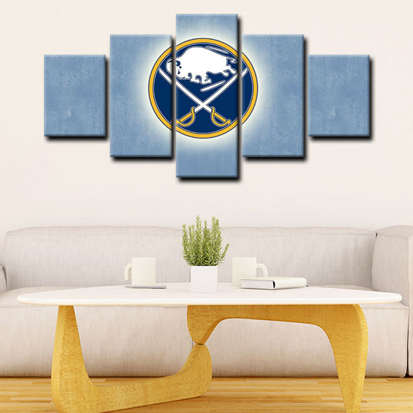 Buffalo Sabres Badge Canvas Wall Art