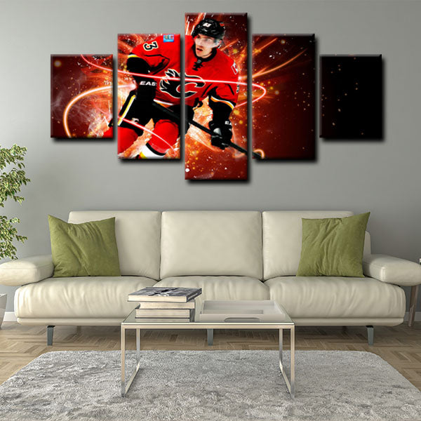 Calgary Flames Left Wing Johnny Gaudreau Johnny Hockey Canvas Wall Art