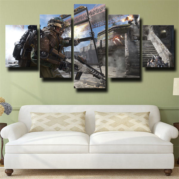Advanced Warfare One Characters Canvas Wall Art