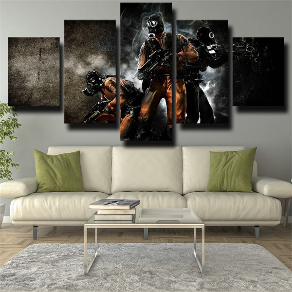Call Of Duty Full Characters In War Canvas Wall Art