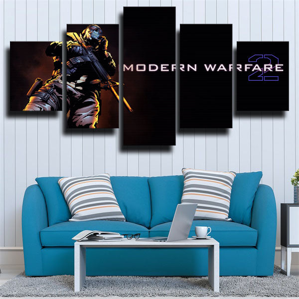 Modern Warfare 2 Character Emblem Canvas Wall Art