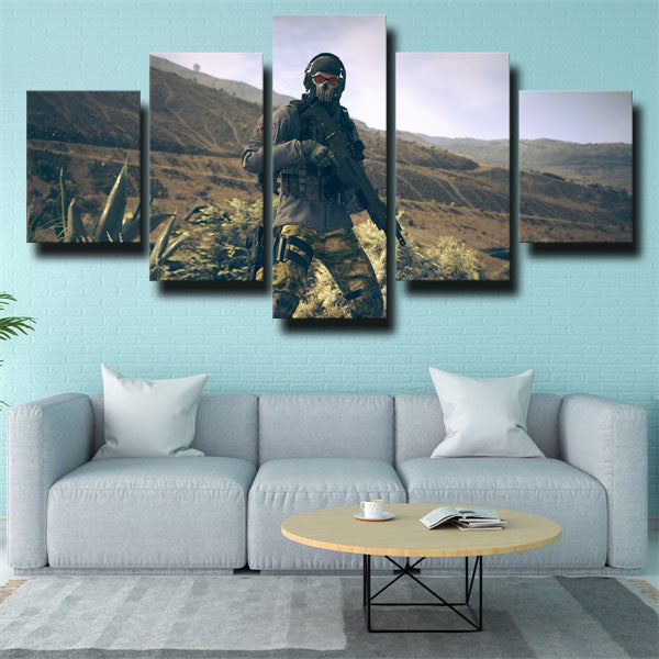 Call Of Duty Modern Warfare 2 Simon Ghost Riley Canvas Wall Art
