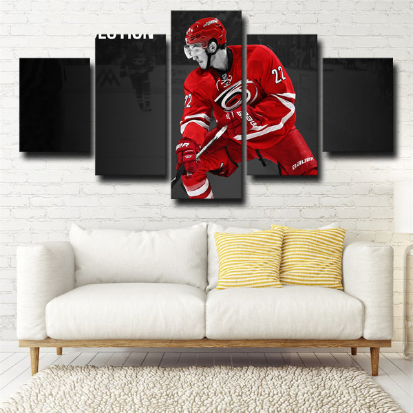 Carolina Hurricanes Defense Brett Pesce Canvas Wall Art