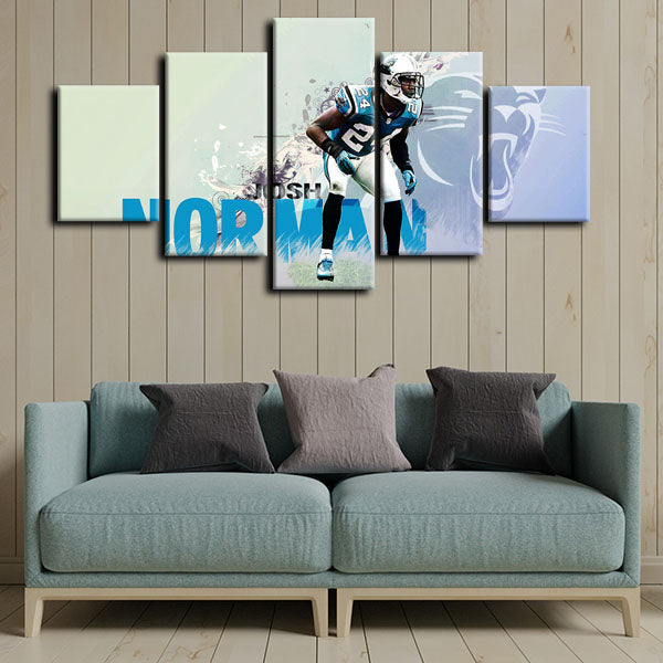 Carolina Panthers Cornerback Lake Norman Josh Norman Canvas Wall Art