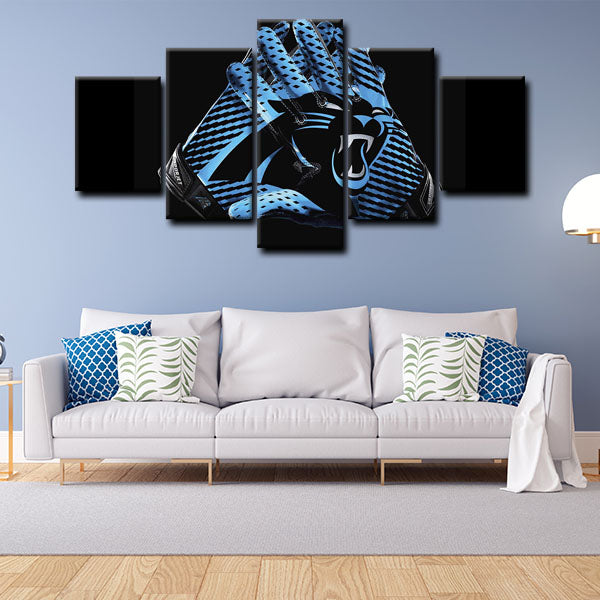 Carolina Panthers Emblem Canvas Wall Art Carolina Panthers Emblem Canvas Wall Art