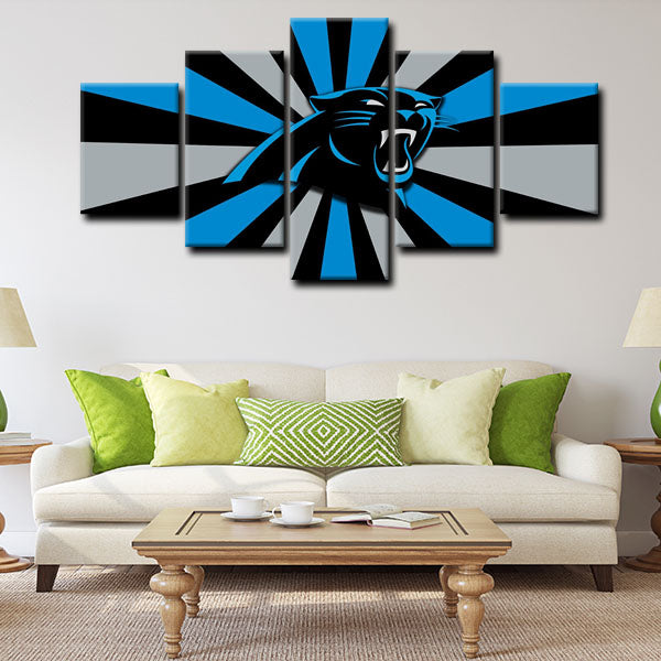 Carolina Panthers Logo Canvas Wall Art