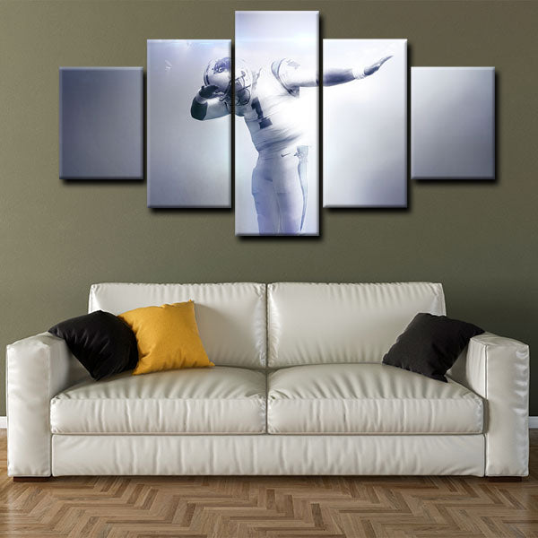 Carolina Panthers Quarterback Superman Cam Newton Canvas Wall Art