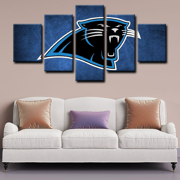 Carolina Panthers Symbol Canvas Wall Art