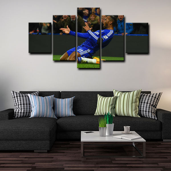 Chelsea Drogba Striker World Of Warcraft Canvas Wall Art