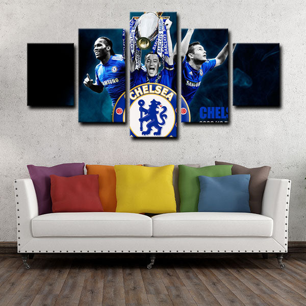 Chelsea Football Club Blue Army Canvas Wall Art