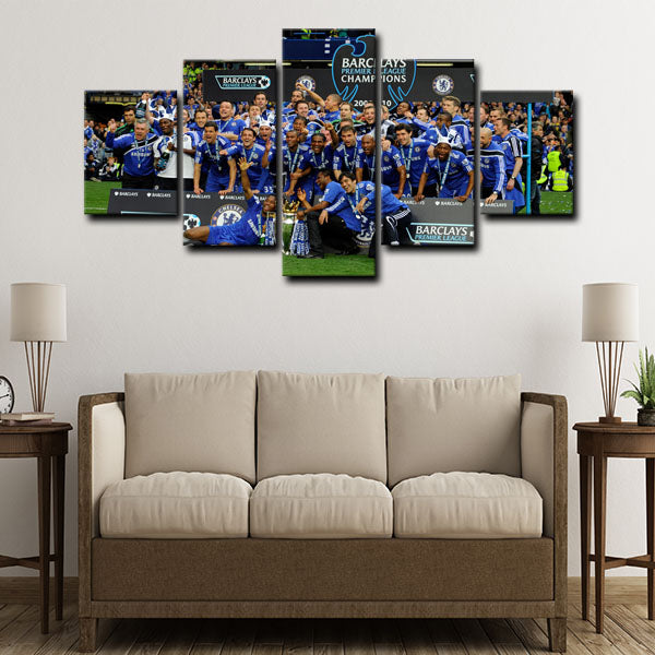 Chelsea Football Club Blue Army Canvas Wall Art