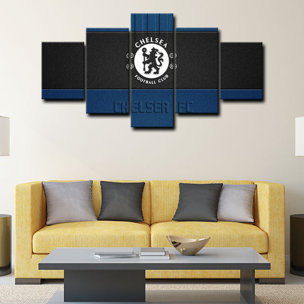 Chelsea Football Club Blue Army Emblem Canvas Wall Art