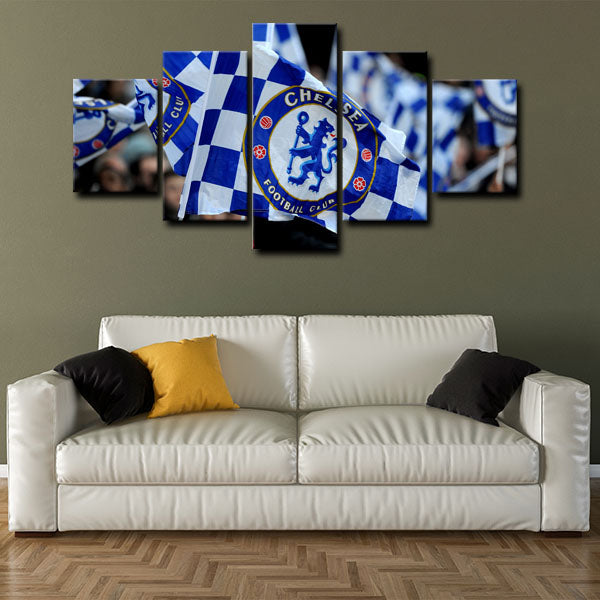 Chelsea Football Club Emblem Canvas Wall Art
