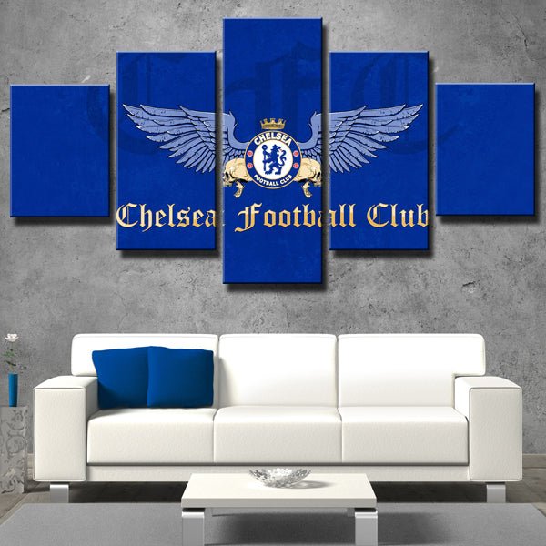 Chelsea Football Club Emblem Canvas Wall Art