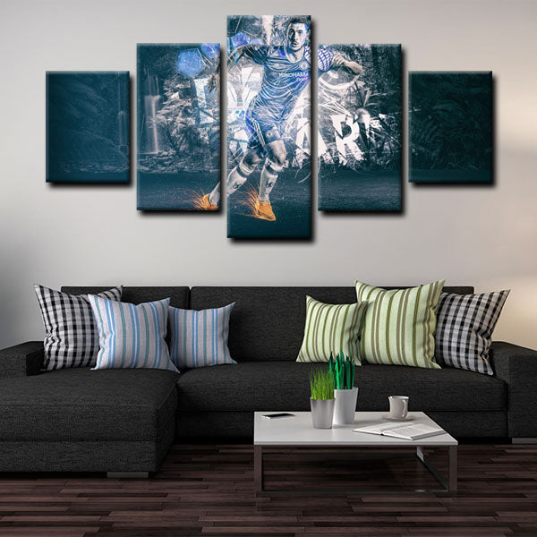 Chelsea Football Club Forward Eden Hazard Player Canvas Wall Art