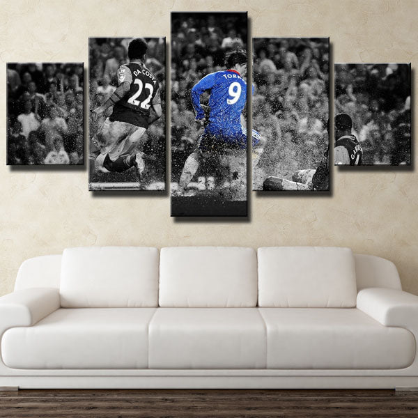 Chelsea Forward T9 Fernando Jose Torres Sanz Canvas Wall Art