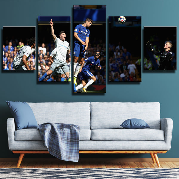 Chelsea Forward Álvaro Alvaro Morata Canvas Wall Art