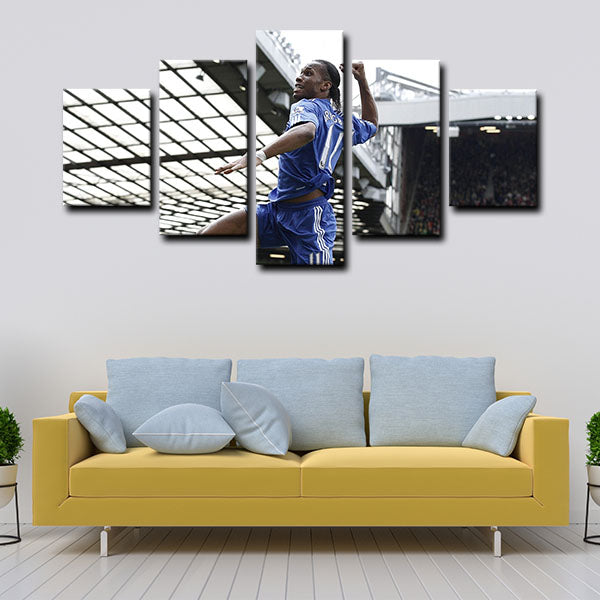 Chelsea Josip Broz Tito Drogba Striker Canvas Wall Art