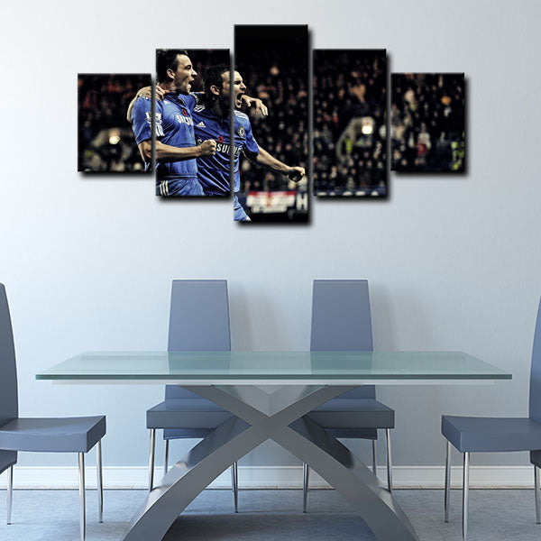 Chelsea Midfield Super Frank Frank Lampard Canvas Wall Art