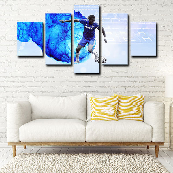 Chelsea World Of Warcraft Drogba Striker Canvas Wall Art