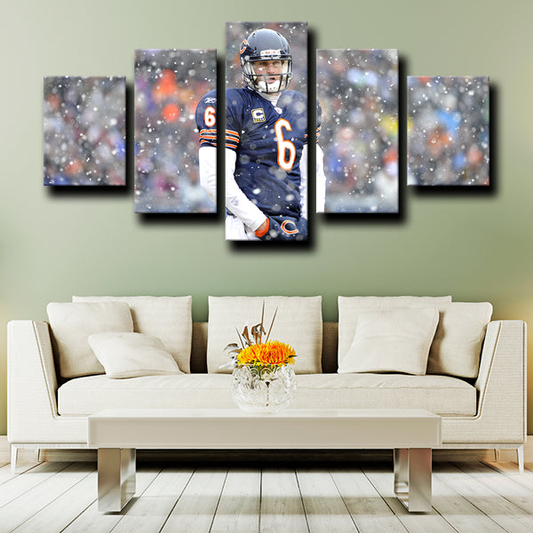 Chicago Bears Quarterback Jay Cutler Canvas Wall Art
