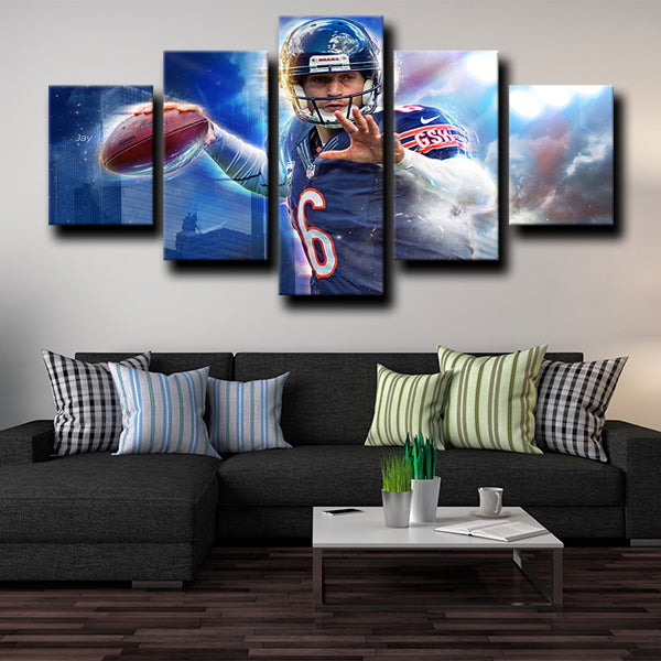 Chicago Bears Quarterback Jay Cutler Canvas Wall Art