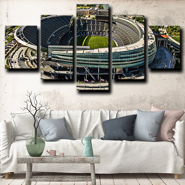 Chicago Bears Soldier Field Canvas Wall Art