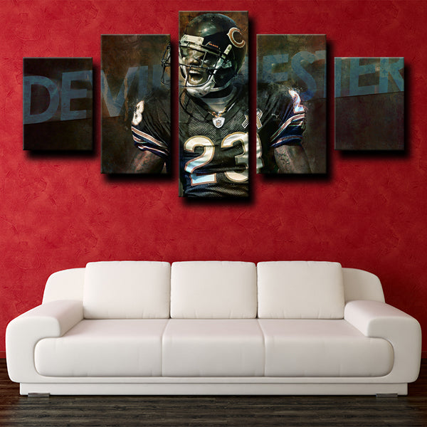 Chicago Bears Wide Receive Anytime Devin Hester Canvas Wall Art