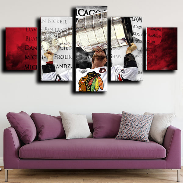 Chicago Blackhawks Champions Canvas Wall Art