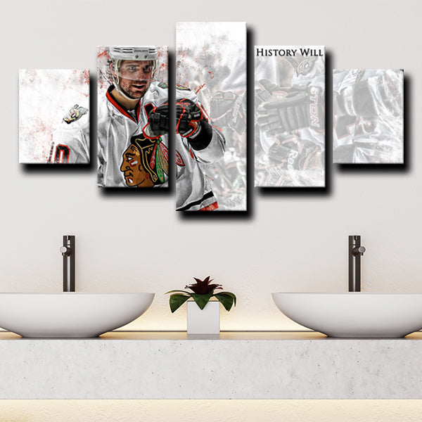 Chicago Blackhawks Left Wing Sharpie Patrick Sharp Canvas Wall Art