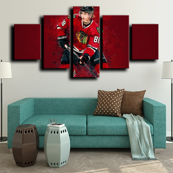 Chicago Blackhawks Right Wing Kaner Patrick Kane Canvas Wall Art