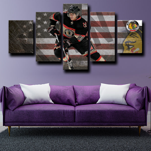 Chicago Blackhawks Right Wing Kaner Patrick Kane Canvas Wall Art