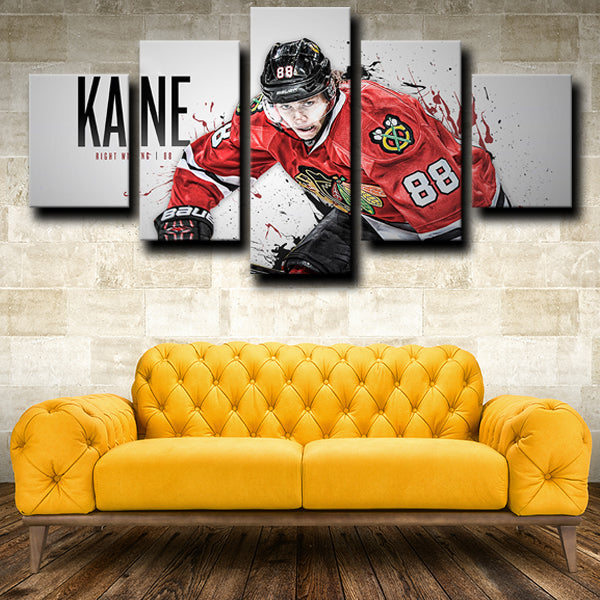 Chicago Blackhawks Right Wing Kaner Patrick Kane Canvas Wall Art