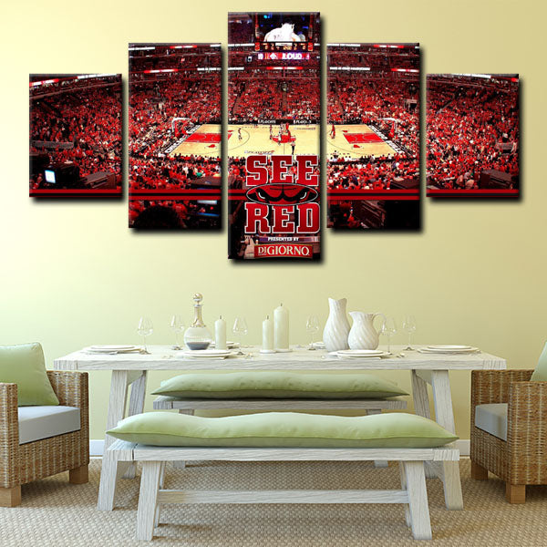 Chicago Bulls Court Canvas Wall Art