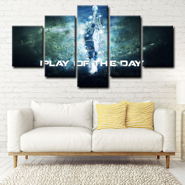 Chicago Bulls Point Guard Pooh Derrick Rose Shining Canvas Wall Art