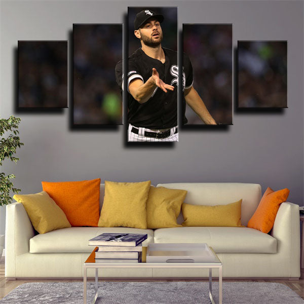 Chicago White Pitcher Sox Big Foot Lucas Giolito Canvas Wall Art